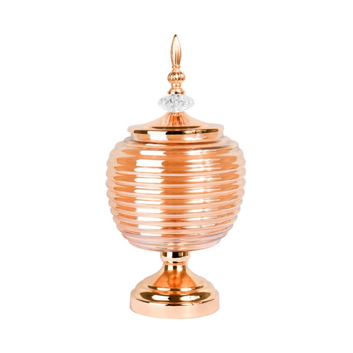 [1301175] Bombonera De Vidrio 20X38Cm Big-Home Aa-58 / Mia-10184