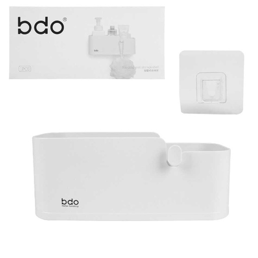 [1500337] Organizador De Baño Con Soporte Adhesivo Plástico Bdo Mia-9053