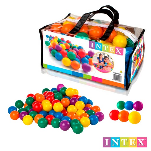 [1800333] Pelotas Plásticas 100Pzs 6.5cm Intex 49602NP