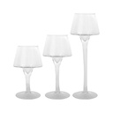 Candelabro Big-Home Vidrio 20-23-26Cm Wl-B097