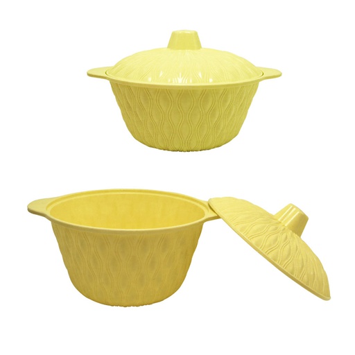 [1106570] Tazón Con Tapa Plástico Mediana Surtido Mia-9143