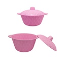 Tazón Con Tapa Plástico Pequeña Surtido Mia-9144