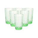 Set Vasos Surtido Vidrio X6 Piezas Mia-10204