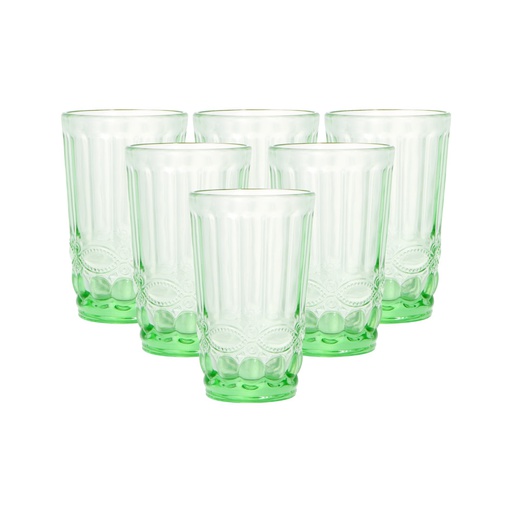 [1202290] Set Vasos Surtido Vidrio X6 Piezas Mia-10204