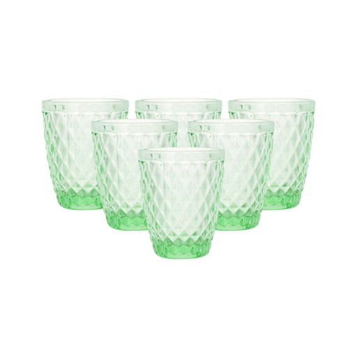 [1202293] Set Vasos Surtido Vidrio X6 Piezas Mia-10209