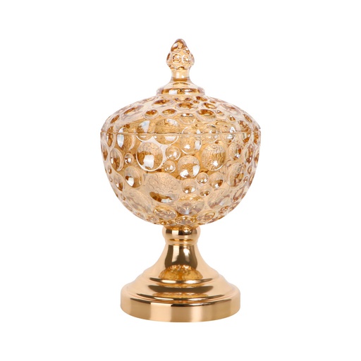[1301195] Bombonera De Vidrio Bronce Mia-10188