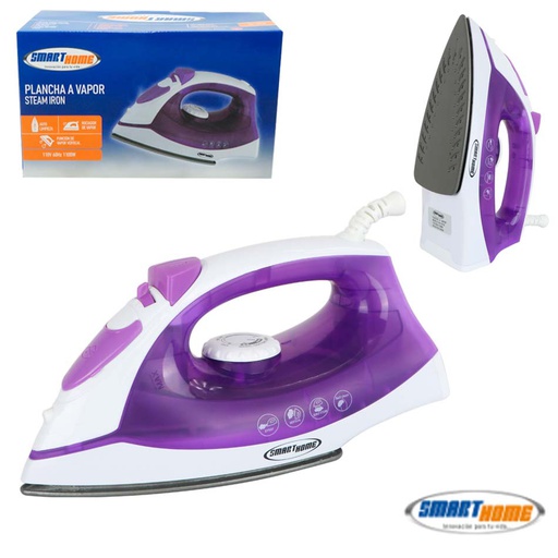 [7101141] Plancha De Vapor Smart Home Lila SH-107-2