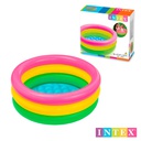 Piscina Inflable Redonda Tricolor 22x61cm 33L Intex 57107NP