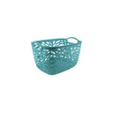 Canastilla Con Tapa Rectangular Plástica Big Home Mia-20040