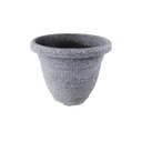 Macetero Plástico Gris 26*21,5 Mia-20534