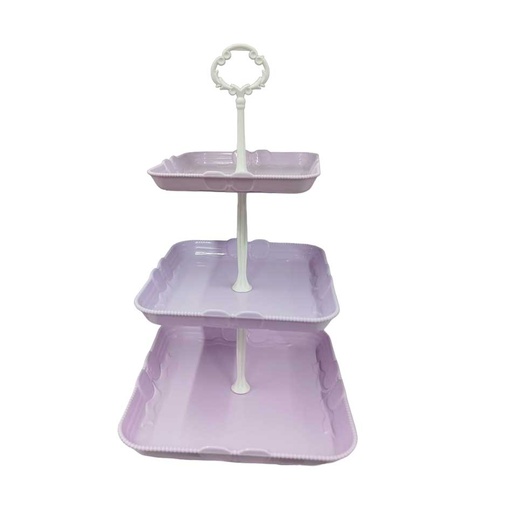 [1203774] Porta Bocadito Plástico Cuadrado 3 Piezas Mia-20216