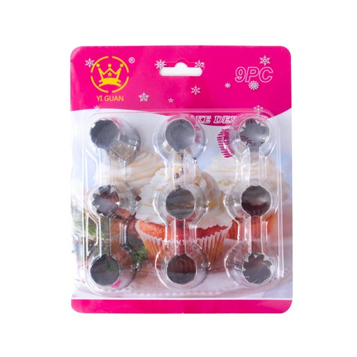 [1105865] Set Boquilla Para Reposteria Blister 9 Piezas Mia20445