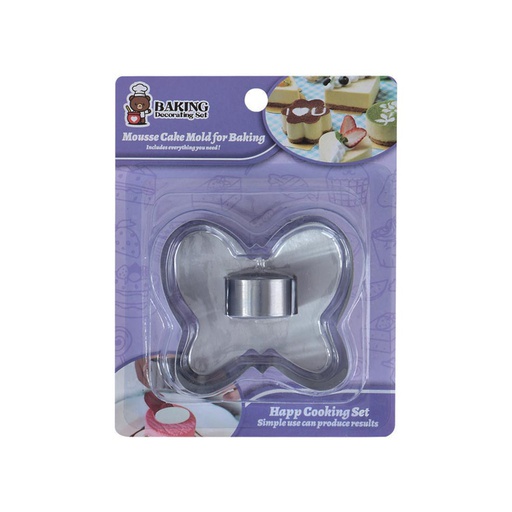 [1106220] Cortador P/Mousse Mariposa 2 Piezas Mia-20463