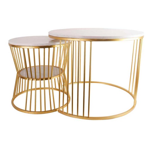 [1303373] Set Mesa De Centro Metal 2 Piezas Mia-20254