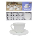 Juego de Tazas con Plato Opal 12pzs Big Home Blanco N-XWB190HP55-6