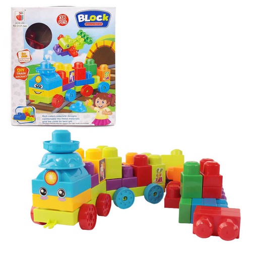 [6100287] Bloques De Construcción Tren 38 Piezas 313T34A