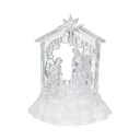 Pesebre Navidad Acrílico Con Luz Led | Mia10406