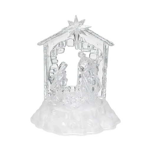 [6201653] Pesebre Navidad Acrílico Con Luz Led | Mia10406