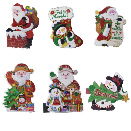 [6200623] Adorno Navidad Aplique P/Colgar 20Cm Xund Mia-10396