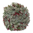 Corona Navidad C/Nieve 40Cm Mia-10432