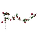 Guirnalda Navidad Con Luz Bola Roja 2M Mia-10436