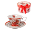 Juego Taza Navidad Con Plato Ceramica Caja Mia-20705
