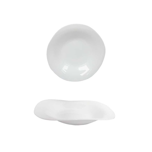 [1204661] Plato Hondo Opal Enconchado 8 pulgadas Big Home Blanco BY23LYYSP85