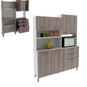 Kit Cocina 183X 138.9X37.9Cm Tecno Mobili Carvalho Cz10130003