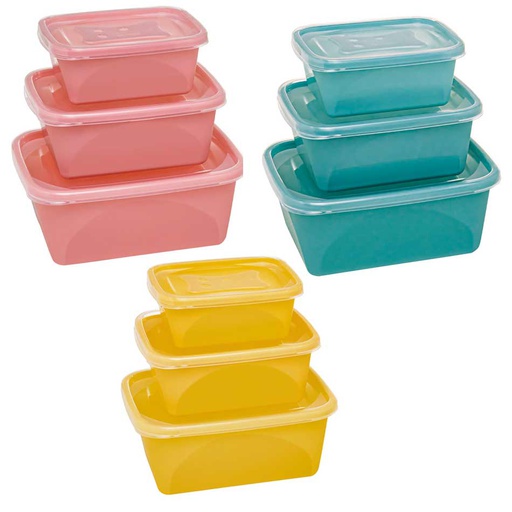 [1102137] Repostero Plástico Sao Paulo Rectangular X3 Piezas Jaguar 0649