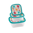 Repostero Pl+Astico Cuadrado Decorativo 3 Piezas Jaguar 4131