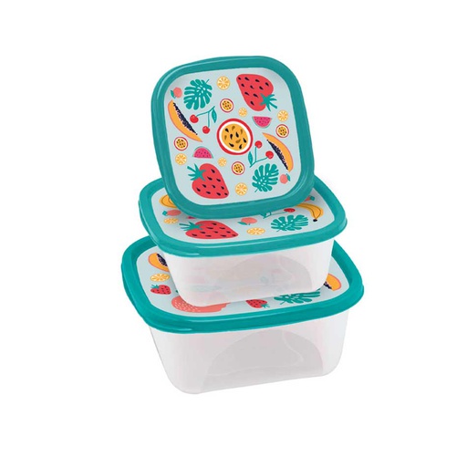 [1102560] Repostero Pl+Astico Cuadrado Decorativo 3 Piezas Jaguar 4131