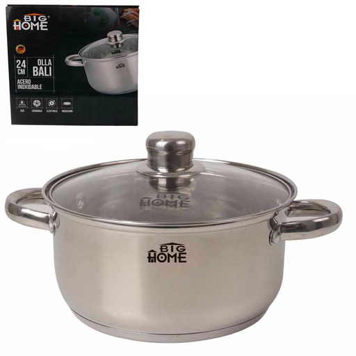 [1104334] Olla con Asas Laterales Bali 24cms Big Home AM6324