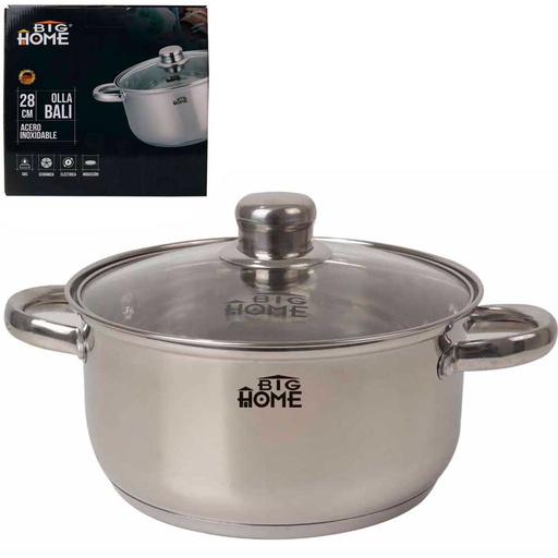 [1104335] Olla con Asas Laterales Bali 28cms Big Home AM6328