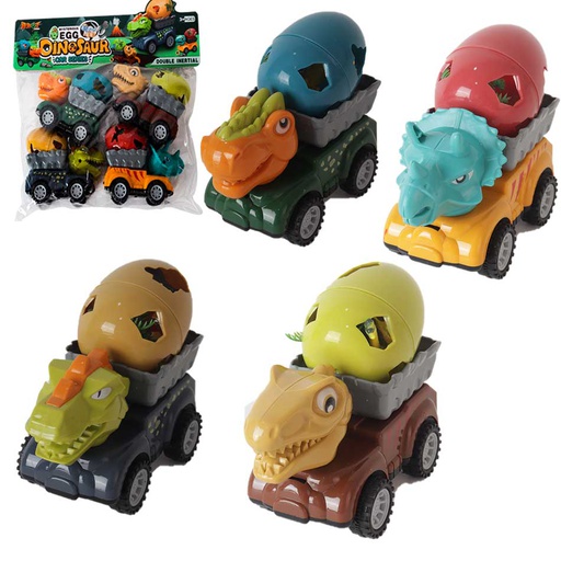 [6103156] Set Carros Dino Con Huevo Sorpresa En Funda Ll-14