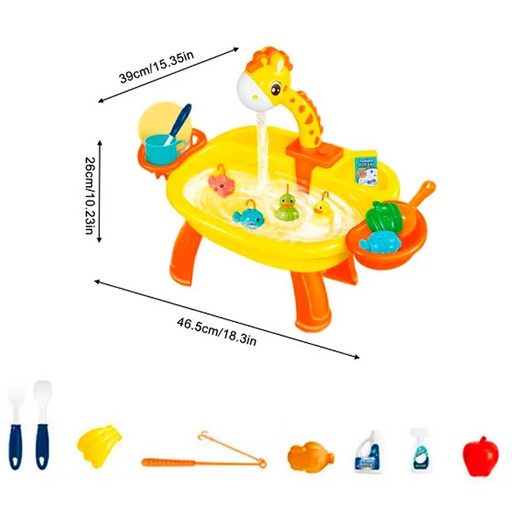 [6103647] Juego De Pesca Plastico Con Grifo De Jirafa 7988B