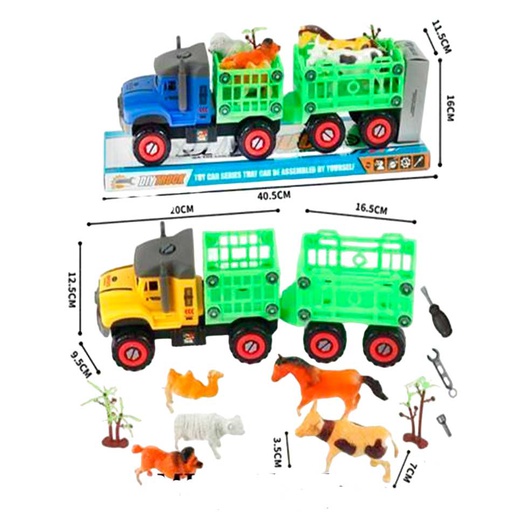 [6102289] Camión Ganadero Con Jaulas Y Herramientas| 906-350