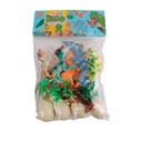 Set Dinosaurio Surtido Funda 14 Piezas 6217