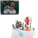 Casa Navidad Resina Luminosa 28X18X20Cm Mia11043