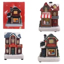 Casa Navidad Resina con Luz MIA11045