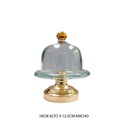 Porta Cake Vidrio Dorado Mia11470