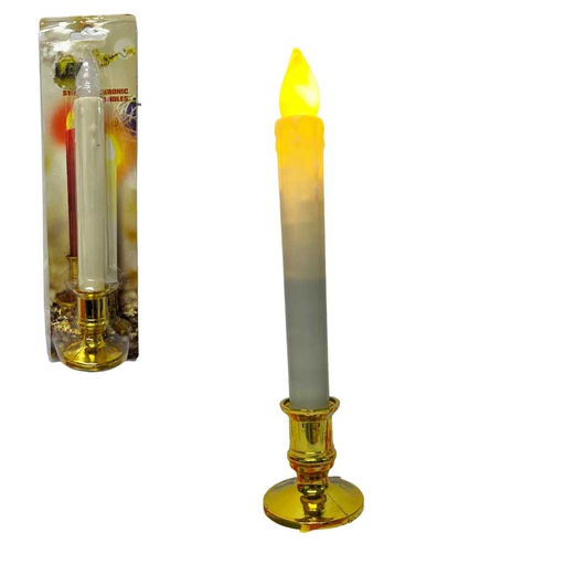 [6201699] Vela Led con Base Dorada 26cm MIA11362