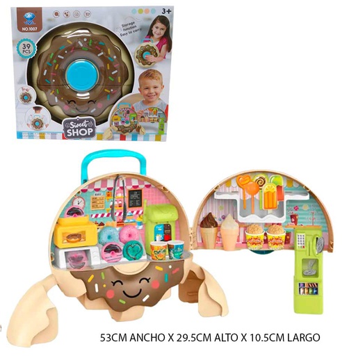 [6101713] Mochila Dona Accesorios Caja 39 Piezas Sweet Shop 1007