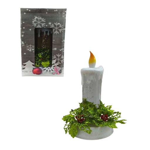 [6202434] Candelabro Plástico Con Luz 1V Mia11370