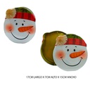 Caja Metalica Muñeco De Nieve Navidad 7X15X17.5Cm Mia12168