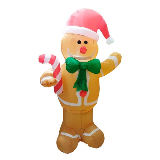[6201470] Galleta Jengibre Inflable Navideño 150cm Mia11205
