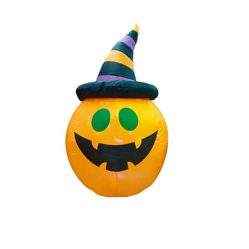 [6500212] Calabaza Inflable con Sombrero Halloween 90cm MIA11209