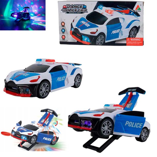 [6102662] Carro De Policia Con Luz Sonido Y Movimiento Fw2058A