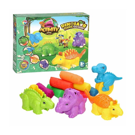 [6100128] Set Plastilina Con Moldes De Dinosaurios Do002