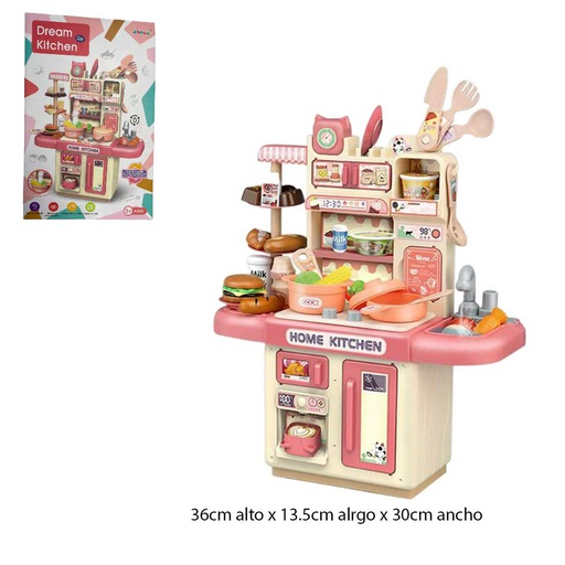 [6100760] Cocina Kitchen Sonido Realista y Accesorios 36T-6
