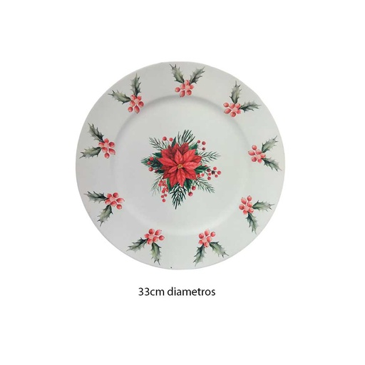 [6202220] Plato Base Plástico C/Diseño Mia11611